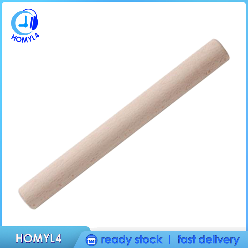 [CAMILA]Wooden Rolling Pin for Pastry Baking Cooking Pizza Dough Pie Pasta 60x3.5cm