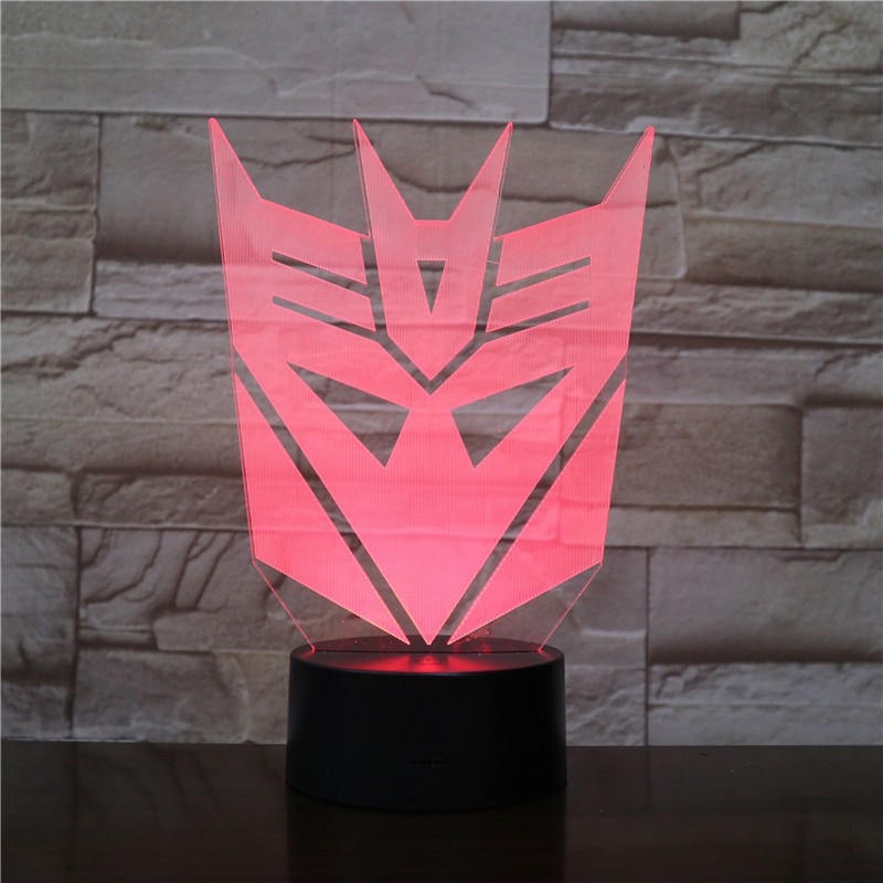 Gundam Đèn led 3d Nhiều Màu Trang Trí Phòng Ngủ / Văn Phòng