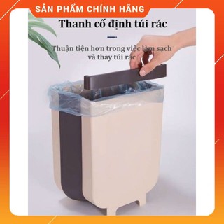 Thùng Rác Gấp Gọn Thông Minh Treo Cửa Tủ Nhà Bếp, Thùng Rác Gấp Gọn Cài Cánh Cửa Tiện Lợi, Sang Trọng Size To [FREESHIP]