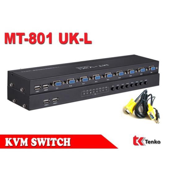 Bộ chia KVM VGA 8 Cổng USB MT-801UK-L