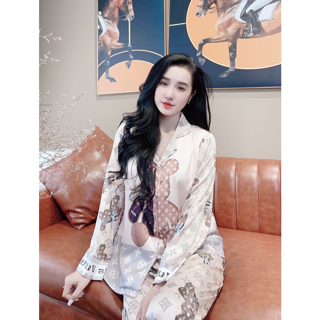 ĐỒ BỘ PYJAMA LỤA XƯỚC HÀNG THIẾT KẾ