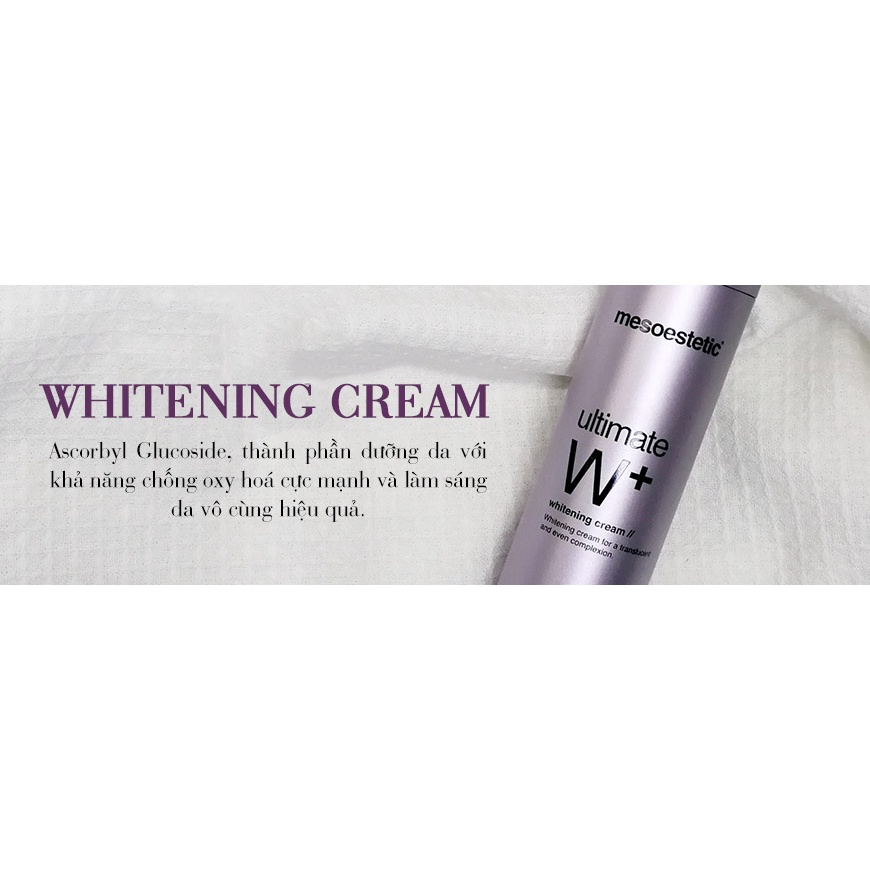 [AUTH] Kem Dưỡng Trắng Da Mờ Thâm Nám Mesoestetic Ultimate W+ Whitening Cream 50 ml