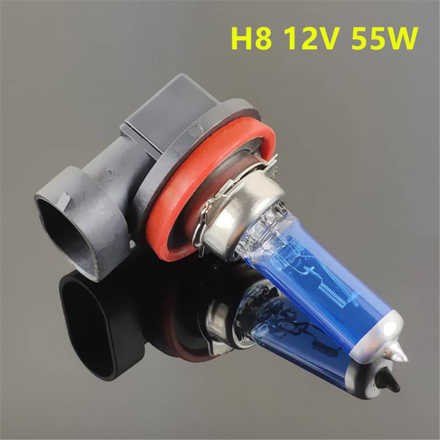 Bóng Đèn halogen Siêu Sáng H1 H3 H4 H7 H8 H9 H11 9005 HB3 9006 HB4 55W 100W 12V Cho Xe Hơi