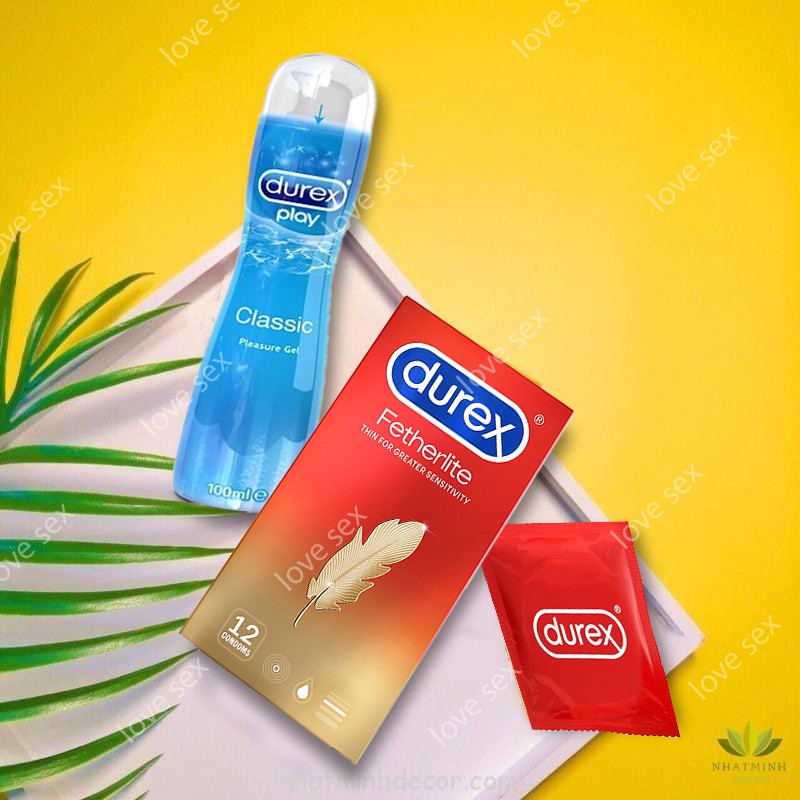 [ HÀNG REAL ] Hộp Bao Cao Su Durex Fetherlite || Siêu Mỏng ,Ôm Sát _ Che Tên Sản Phẩm