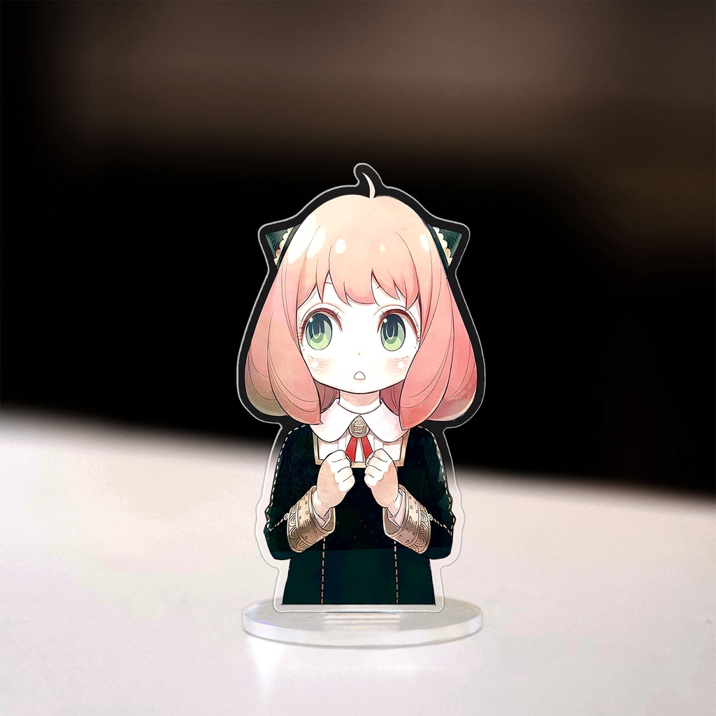 Mô hình standee Anya Forger anime Spy x Family cao 8cm