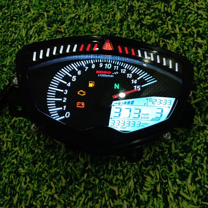 [ 1 ĐỔI 1 TRONG VÒNG 1 THÁNG ]  Đồng hồ điện tử Koso gắn xe máy Exciter - Sirius ,full  chức năng