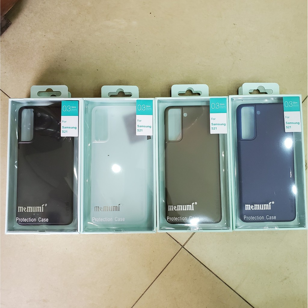 Samsung S21, S21+, S21 Ultra_Ốp lưng memumi siêu mỏng 0.3mm chống vân tay chính hãng