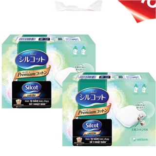 Combo Bông tẩy trang Nhật – Premium Silcot Unicharm