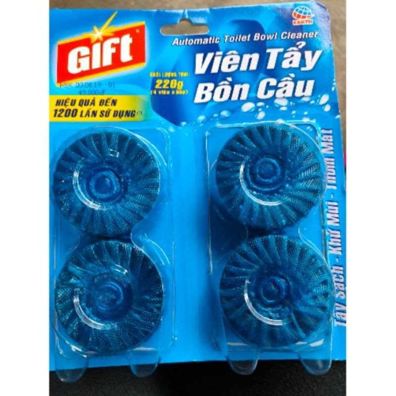 Viên thả bồn cầu Gift 55g*2 viên dùng được 600 lần