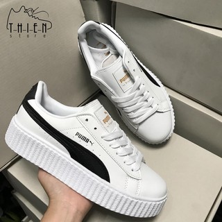 Ảnh thật - Giày Pu-ma trắng đen đế bánh mì