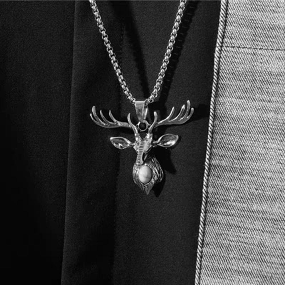 Vòng cổ Mặt Hình Đầu Bò Đơn Giản Dày Dặn Phong Cách Hip Hop Cho Nam Và Nữ