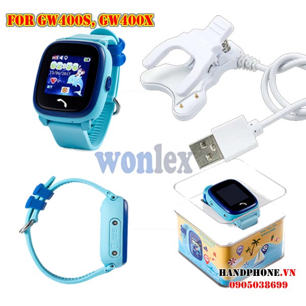 Dây sạc USB cho đồng hồ định vị trẻ em Wonlex GW400S, GW400X