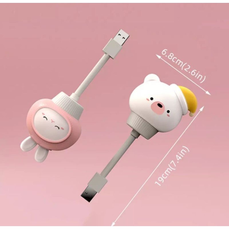 • HCM •Đèn Ngủ LED USB Cho Bé Nhân Vật Hoạt Hình Dễ Thương Điều Khiển Từ Xa