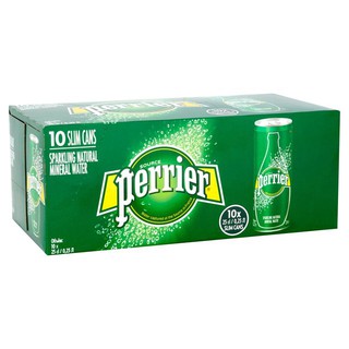 Thùng 10 Lon Nước Khoáng Có Gas Perrier (250ml/lon)