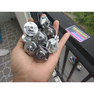 Gù salaya inox 304 ngôi sao ghi đông gắn được mọi loại xe
