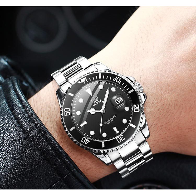 Đồng hồ thời trang nam Olevs 5885 dây kim loại sang trọng | BigBuy360 - bigbuy360.vn