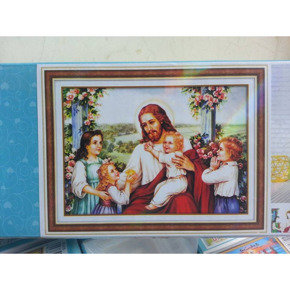 Tranh đính đá chúa giesu DF2613 (tranh chưa đính)