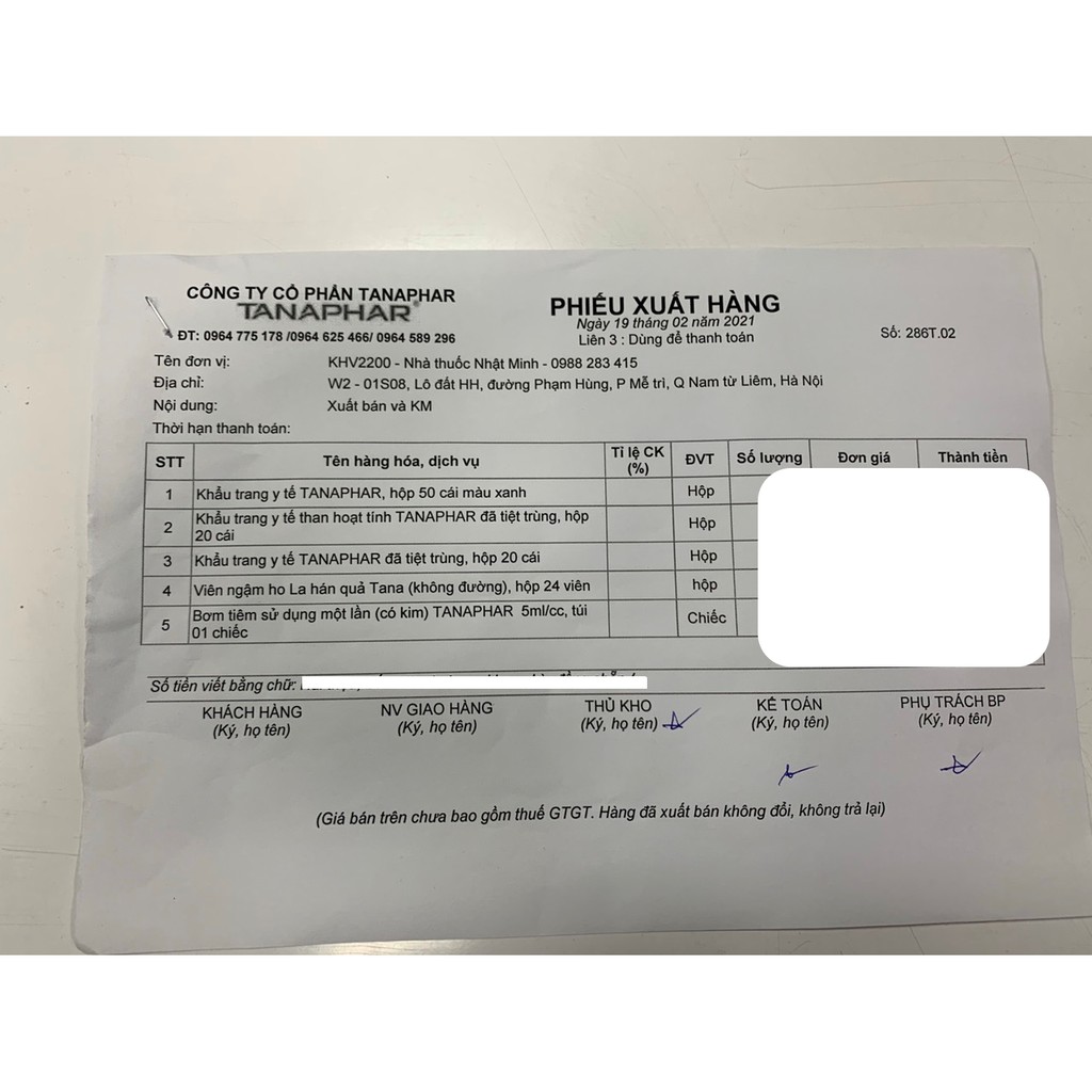 [Chính Hãng] Khẩu Trang Y Tế TANAPHAR 3 Lớp Kháng Khuẩn Tiện Lợi Hộp 50 Cái Màu Xanh