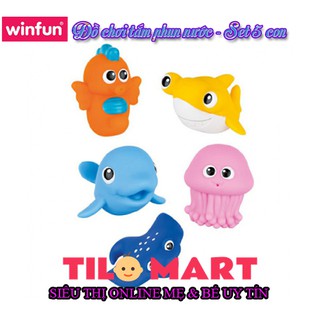 Đồ chơi tắm phun nước - Set 5 con Winfun