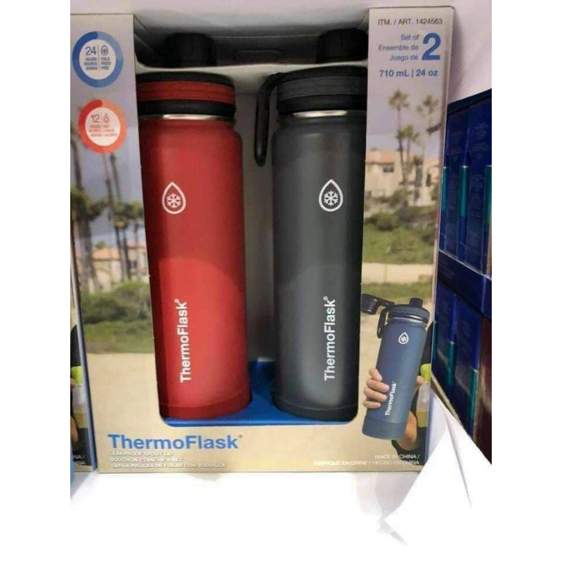 Set Bình giữ nhiệt Thermo Flask size lớn 710ml giao màu ngẫu nhiên