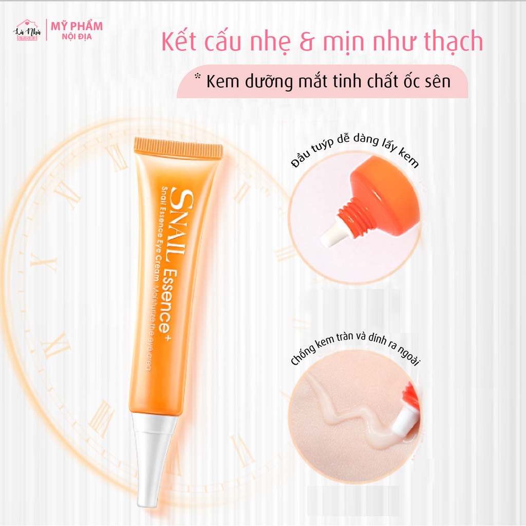 SERUM TINH CHẤT ỐC SÊN LAIKOU DƯỠNG ẨM MẮT GIẢM QUẦNG THÂM 30G