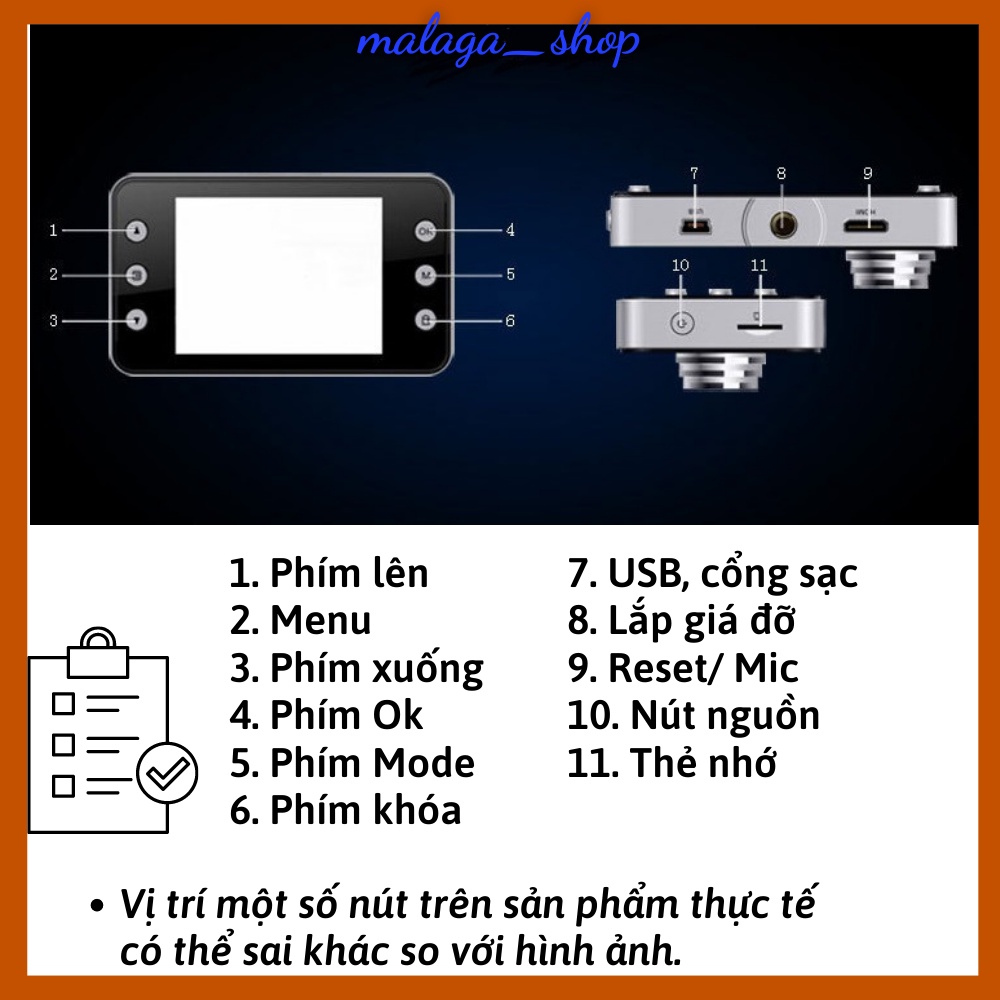 Camera hành trình ô tô xe hơi chất lượng ảnh full HD, cam hanh trinh mini, bảo hành 12 tháng
