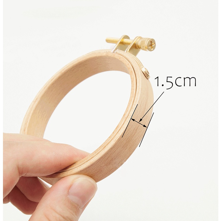 Khung thêu tròn bằng gỗ sồi bản dày siêu chắc chắn