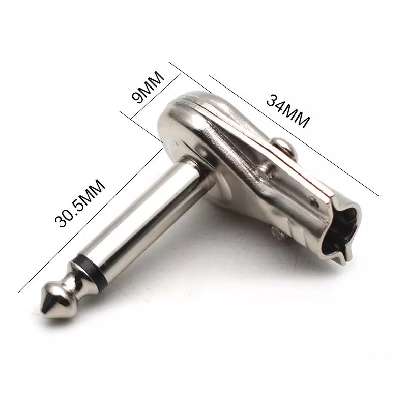 Jack cắm 6 ly 1/4 - hiệu ứng âm thanh guitar cắm cáp thiết kế góc