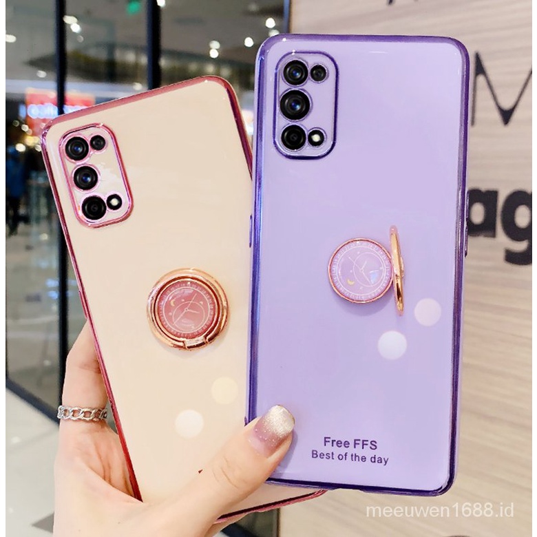 Ốp điện thoại QIANZI mạ màu đơn giản cho Oppo Reno4 4G Reno4Pro Oppo Reno 4