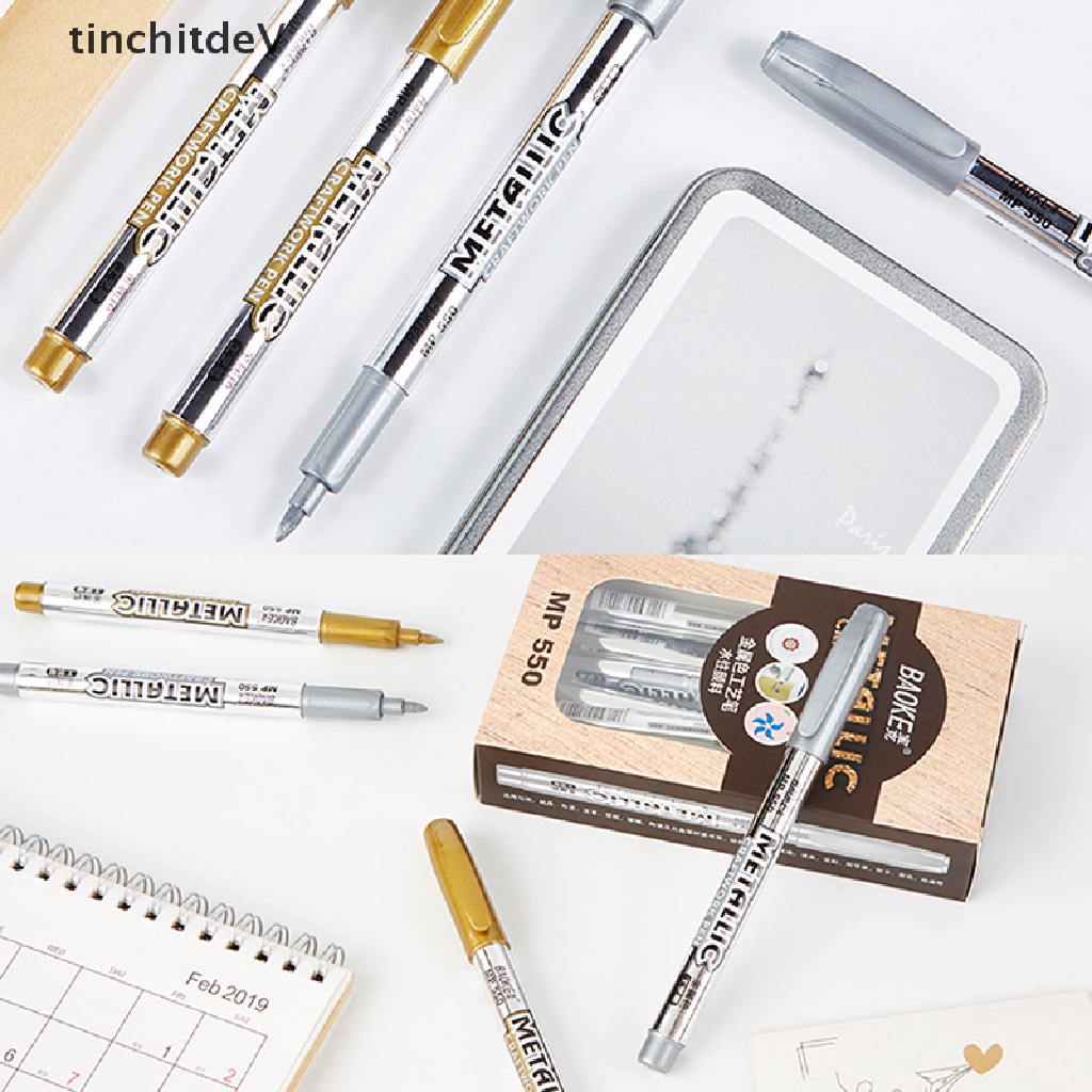 1 Bút Đánh Dấu Vĩnh Viễn Bằng Kim Loại Chống Nước DIY