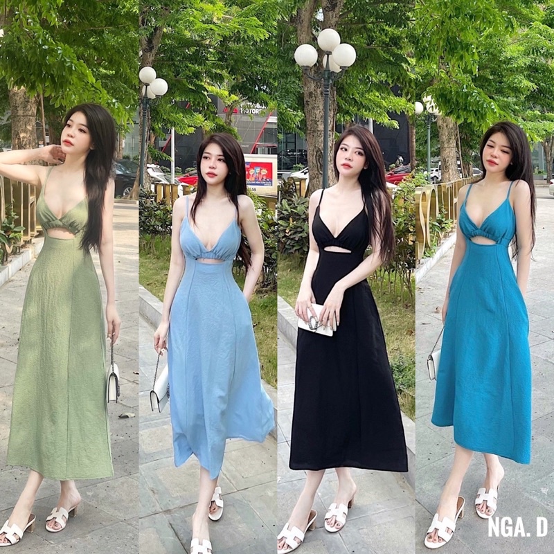 Váy 2s cut out chun ngực