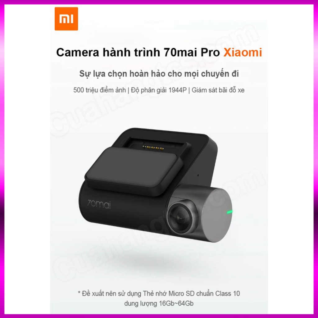 Camera hành trình Xiaomi 70mai Pro bản quốc tế chính hãng