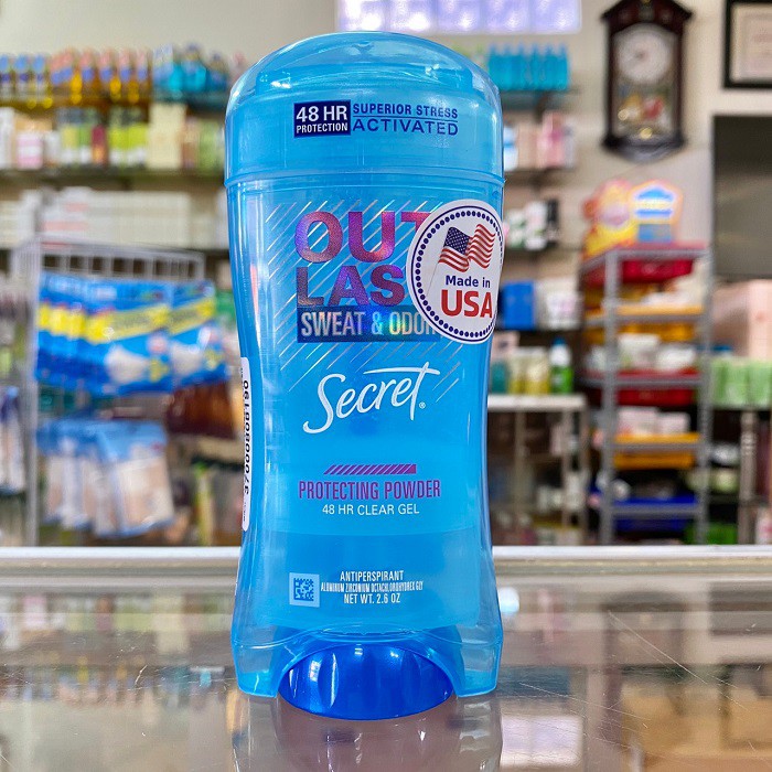 Lăn khử mùi nữ dạng gel hiệu quả Secret Outlast Sweat & Odor Protecting Powder 48h Clear Gel 73g hương THƠM dịu nhẹ