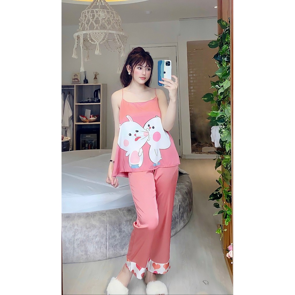 bộ pizama- bộ lụa latin, satin tiểu thư Queen | BigBuy360 - bigbuy360.vn