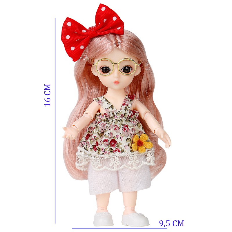 Búp Bê Barbie - Búp Bê Công Chúa 16 CM Đầy Đủ Phụ Kện Siêu Dễ Thương - Đồ Chơi Bé Gái - Đồ Chơi Trang Trí Ô tô,Tiểu Cảnh