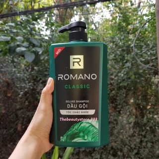 [XẢ KHO] Dầu gội cao cấp Romano Classic tóc chắc khỏe 650g