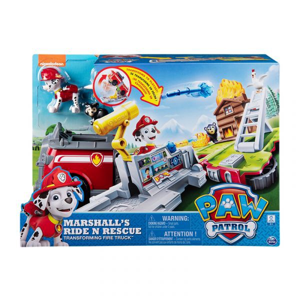 Đồ chơi PAW PATROL - Bộ xe cứu hỏa biến hình giải cứu siêu hạng Marshall - Mã SP 20107845