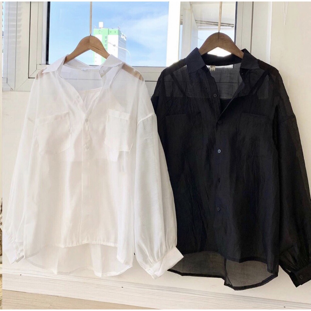 Áo SOMI VOAN Tay Bồng Xinh Xắn Ulzzang (Áo 2 dây bán riêng) 1hitshop | BigBuy360 - bigbuy360.vn