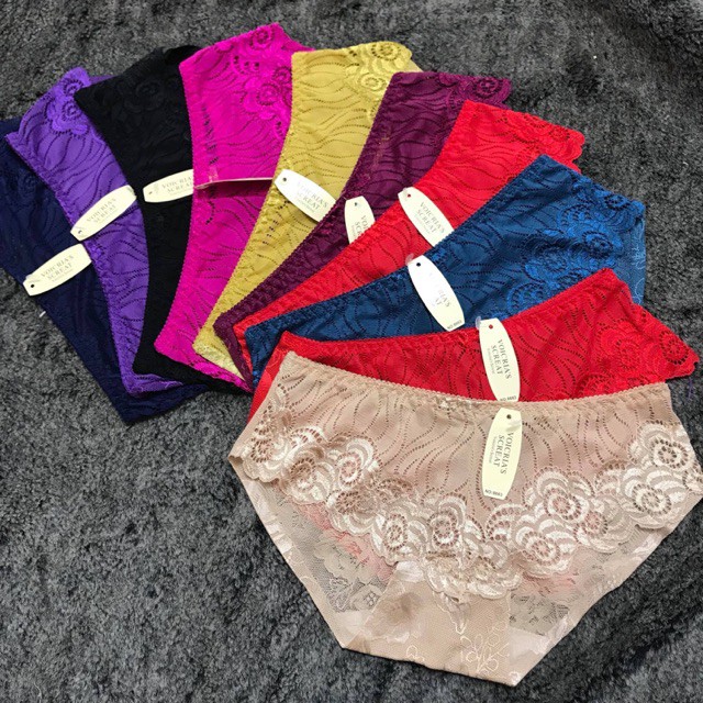Combo 10 quần lót ren su