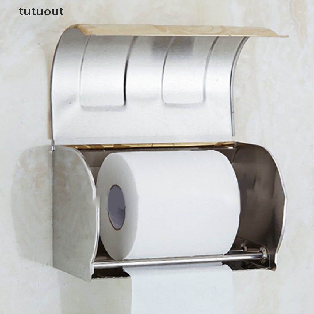 Giá Đỡ Cuộn Giấy Vệ Sinh Gắn Tường Bằng Thép Không Gỉ Tiện Lợi