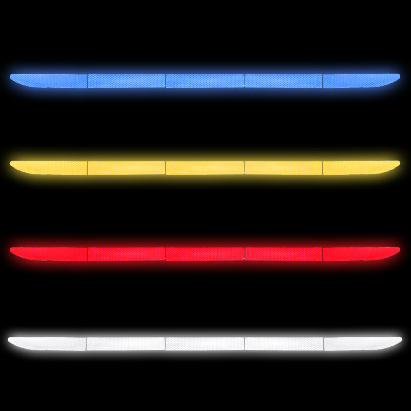 Anti-Collision Safety Warning Reflective Stickers 4 Colors For Cars