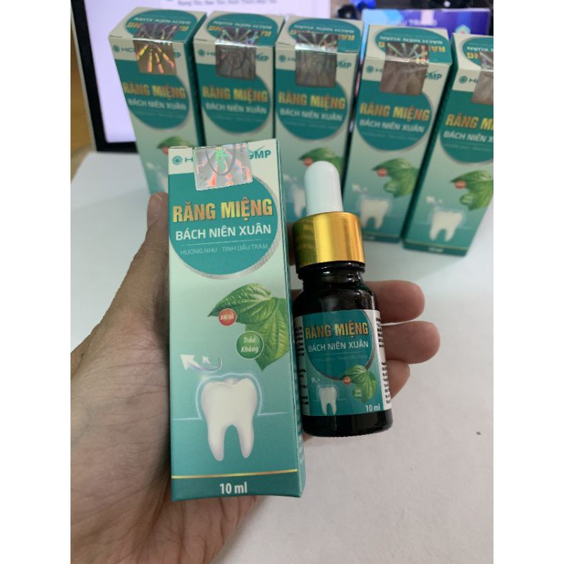 Răng miệng Bách Niên Xuân giúp giảm hôi miệng, sạch lưỡi, hết sâu răng
