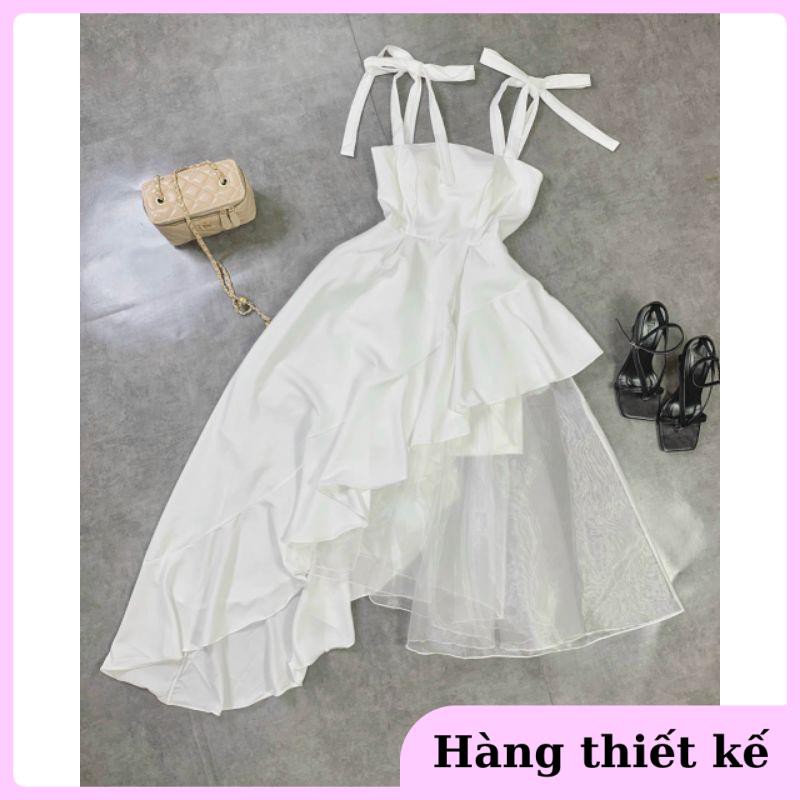 ( Hàng cao cấp ) Đầm trắng tầng phối lưới | BigBuy360 - bigbuy360.vn