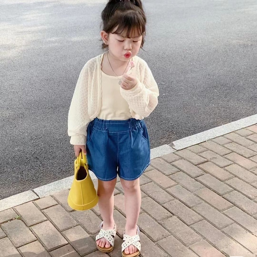 ▶Áo Choàng Dệt Kim Thoáng Khí Trọng Lượng Nhẹ Thời Trang 2022 Cho Bé Gái#8.21