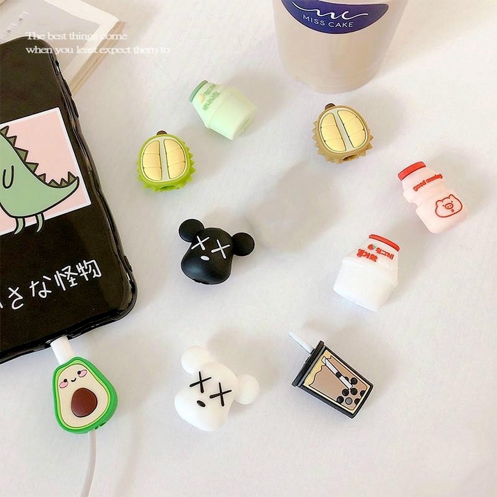 Phụ kiện bảo vệ cáp sạc thiết kế hình hoạt hình độc đáo đáng yêu