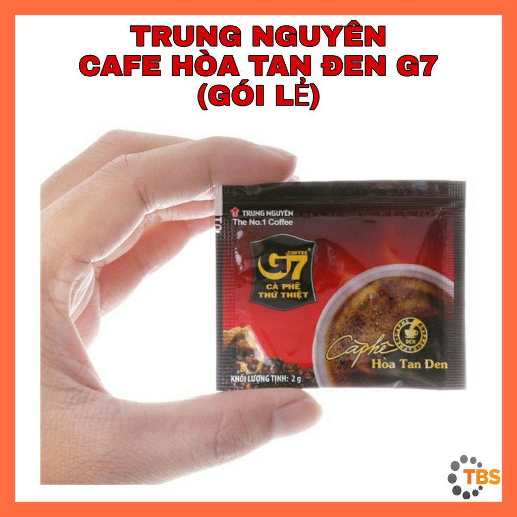 [TRUNG NGUYÊN-CAFE ĐEN G7, GÓI LẺ] CAFE, CAFE ĐEN HÒA TAN G7