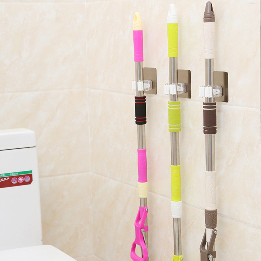 Giá Treo Chổi &amp; Cây Lau Nhà Gắn Tường