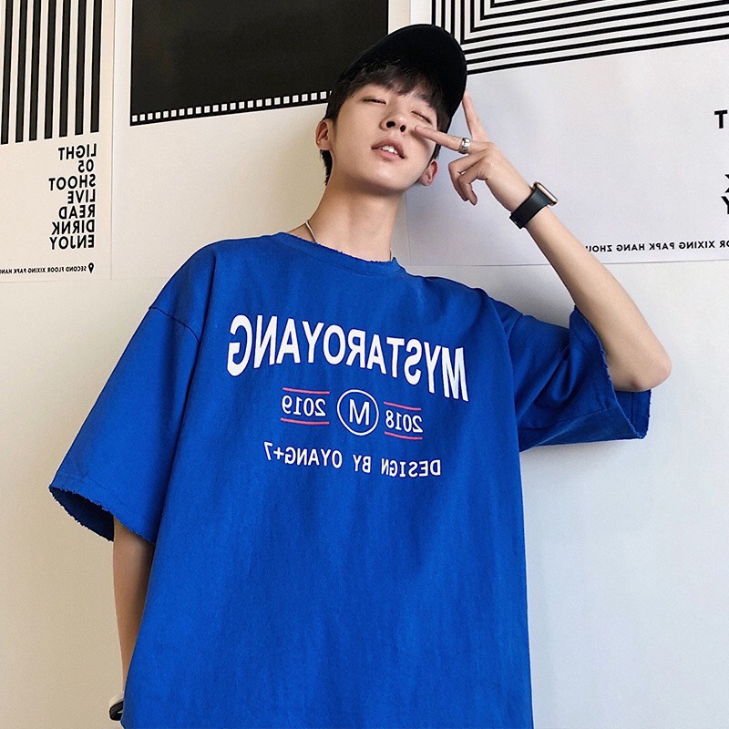 Áo Thun Unisex MYSTAROYANG G469, Tay Lỡ Form Rộng