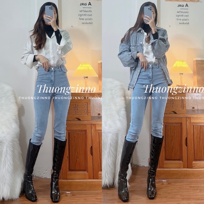 [Ảnh thật/Video]Áo sơ mi trắng basic phối được nhiều style phong cách Hàn Quốc