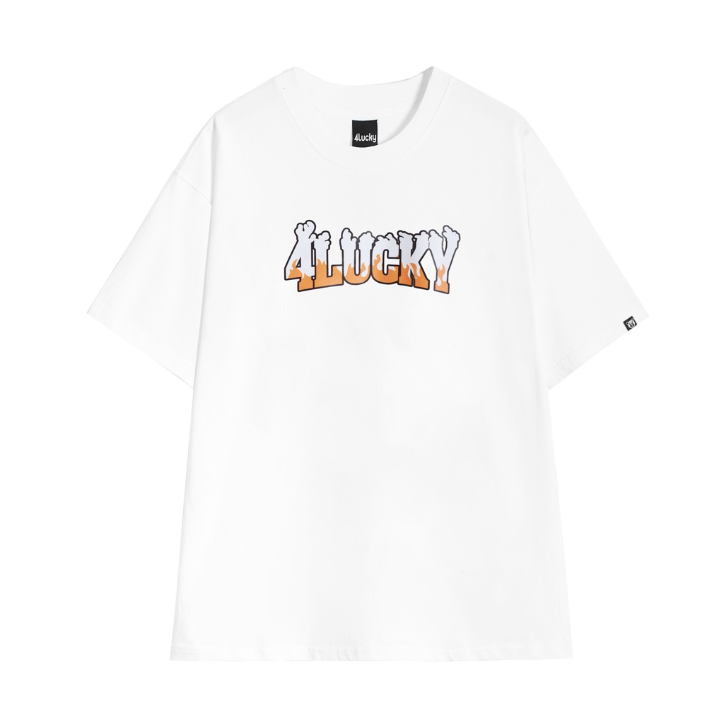 Áo phông rộng nam nữ 4lucky 6011 - unisex form rộng oversize streetwear